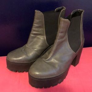 River Island platform booties